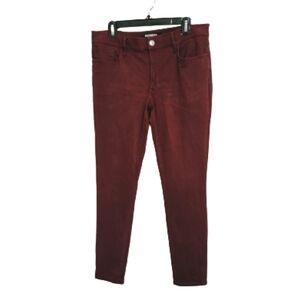 Express Burgundy Slim Cropped Legging Pants Size 10